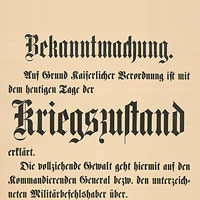 Plakat: Amtliche Bekanntmachung der Stadt Chemnitz