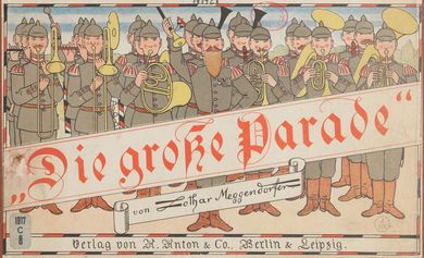 Titelblatt: Lothar Meggendorfer, Die große Parade