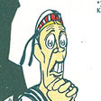 Postkarte: Paul Simmel, Hosenboden mit Schottensystem