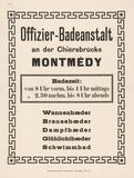 Plakat: Offizier-Badeanstalt Montmédy