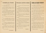 Plakat: Vorschriften für Bordelle