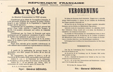 Plakat: Verordnung der französischen Militärbehörde