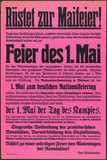 Plakat: Rüstet zur Maifeier!