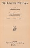 Title page: Sven Hedin, Im Sturm des Weltkriegs