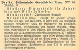 Text: War collection of the Sichtungsstelle