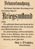 Poster: Official notification by the City of Chemnitz