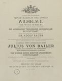 Certificate: Honorary doctorate Julius Bailer