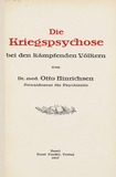 Title page: Otto Hinrichsen, Die Kriegspsychose