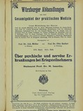 Title page: Max Isserlin, Über psychische und nervöse Erkrankungen