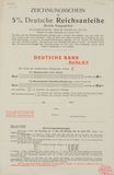 Zeichnungsschein für Deutsche Reichsanleihe